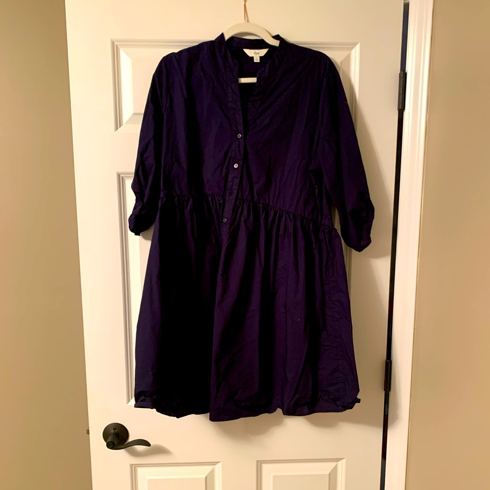 RIPE MATERNITY COTTON SHIRTDRESS size L